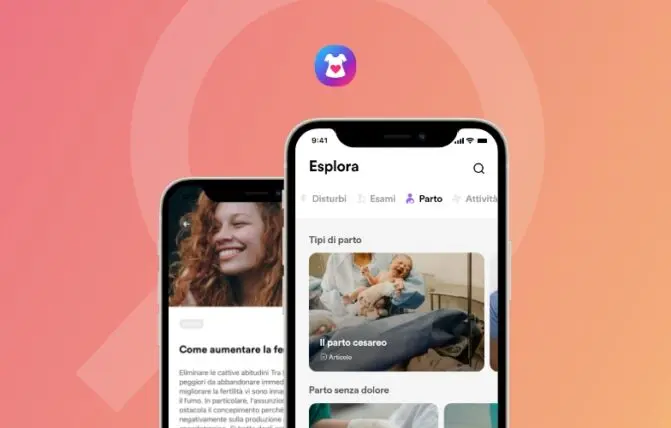 Sezione Esplora su app iMamma